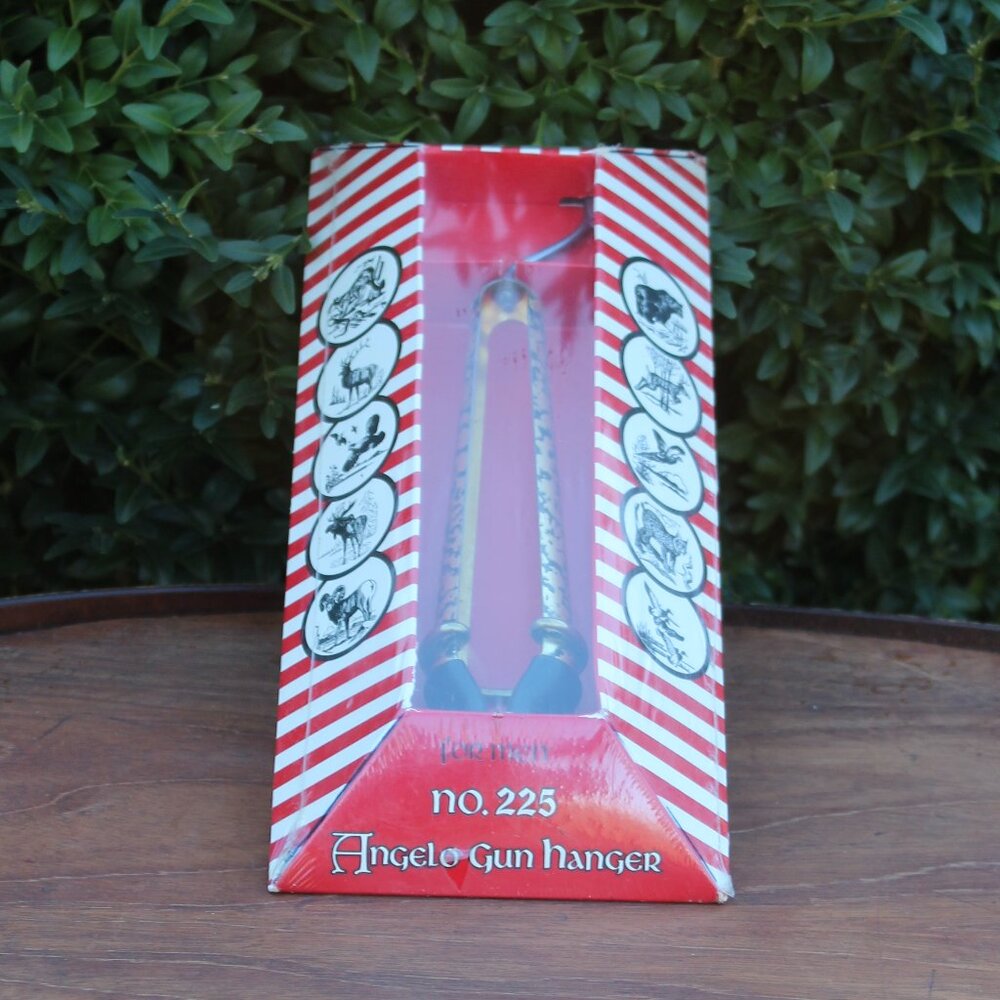 Vintage Angelo No.225 Gun Hanger In Box Hunting, Storage